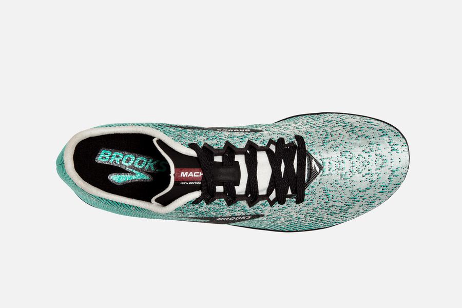 Brooks Mach 19 Spikeless Spikes Löparskor Dam - Grå/Svarta - 9206-UQBSK